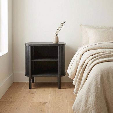 Open Nightstand in Modern Design with Sleek Profile and Sturdy Construction