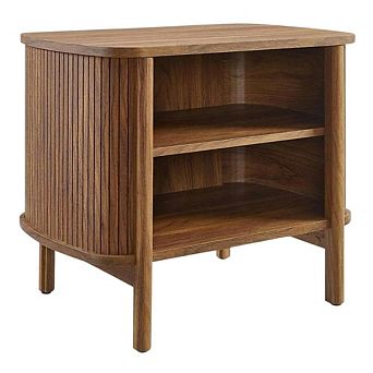 Open Nightstand in Modern Design with Sleek Profile and Sturdy Construction