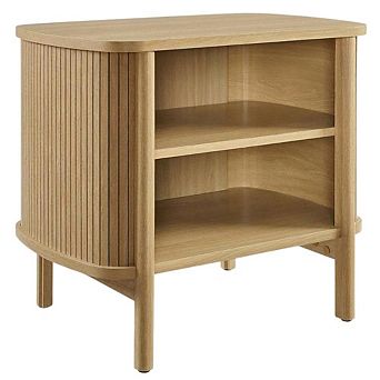Open Nightstand in Modern Design with Sleek Profile and Sturdy Construction