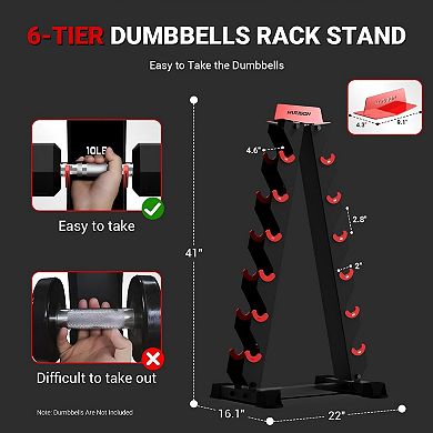 HARISON Heavy Duty Dumbbell Rack Stand, Stable A-frame Design for Home Gym (HRK-325)