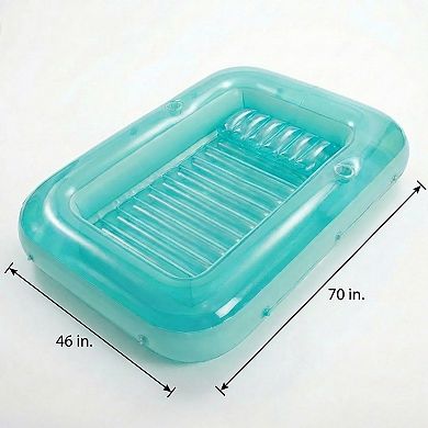 Inflatable Pool Float Lounger Portable Floating Lounge Mat for Pool Beach Backyard Summer Relaxation