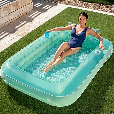 Inflatable Pool Float Lounger Portable Floating Lounge Mat for Pool Beach Backyard Summer Relaxation