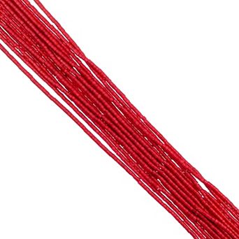 Cylin Bead 11/0 Glass Cylindrical Matte Finish Seed Beads 23g Hank