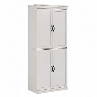 70" Tall Freestanding Pantry Cabinet with Doors & Adjustable Shelves Kitchen or Laundry Storage