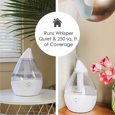 Droplet Cool-Mist Humidifier with Vapor Tray, 0.5. Gal.