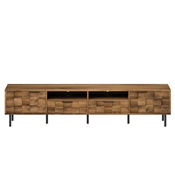Storage Cabinet with TV Stand for Up to 85" TVs with 2 Drawers