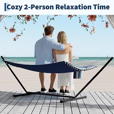 Extra-Large Hanging Hammock, Spacious & Comfortable Bed for Garden, Patio, Backyard