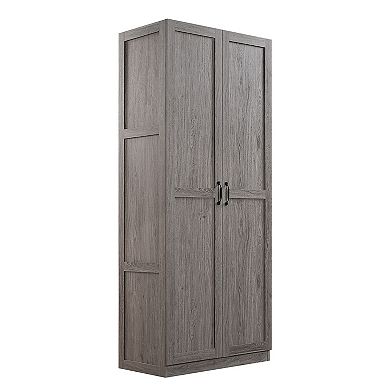 MANHATTAN COMFORT Cornelia 30-Inch 4-Shelf Storage Cabinet 2-Piece Set