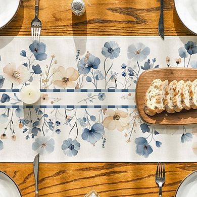 Bloom Floral Spring Table Runner 13x72 Inch Seasonal Kitchen Dining Decor