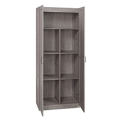 MANHATTAN COMFORT Cornelia Modern 6 Adjustable Shelves Wardrobe Closet 2-Piece Set