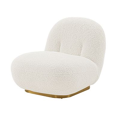 MANHATTAN COMFORT Edina Boucle Upholstered Lounge Chair Set of 2