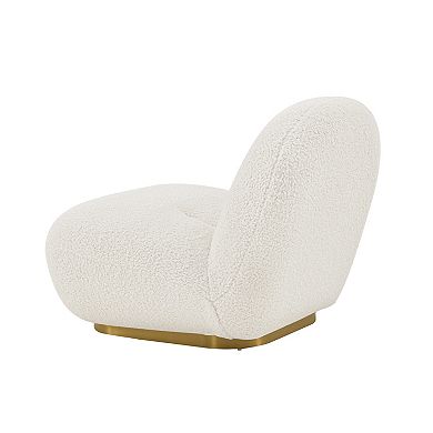 MANHATTAN COMFORT Edina Boucle Upholstered Lounge Chair Set of 2