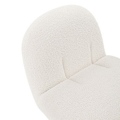 MANHATTAN COMFORT Edina Boucle Upholstered Lounge Chair Set of 2