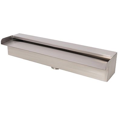 WOW PIONEER Stainless Steel Pool Waterfall Fountain with Sheer Descent Flow