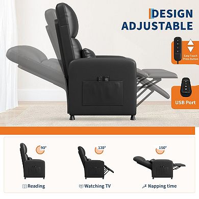 ANIXOL Power Recliner Chair with USB and Storage