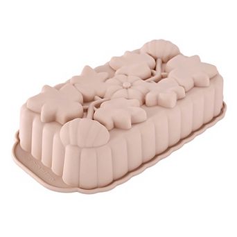 2 pc Pumpkin and Leaf Silicone Loaf Cake Mold Set Nonstick Fall Baking Pan