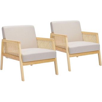Mid-Century Modern Accent Chair Set of 2