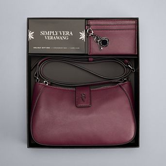 Simply Vera Vera Wang Crossbody Bag & Card Case Gift Box Set