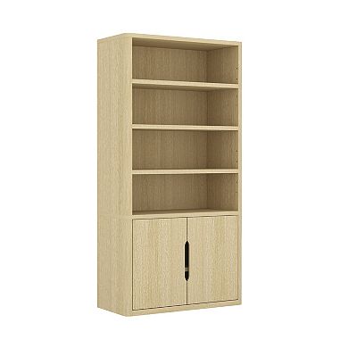 MANHATTAN COMFORT Rivington Modern 40.2-inch Bookcase Cabinet Set of 2