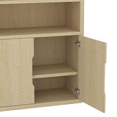 MANHATTAN COMFORT Rivington Modern 40.2-inch Bookcase Cabinet Set of 2