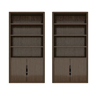 MANHATTAN COMFORT Rivington Modern 40.2-inch Bookcase Cabinet Set of 2