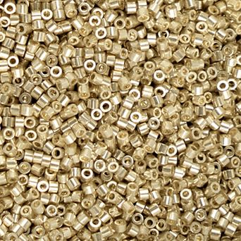 Cylin Bead 11/0 Glass Cylindrical Metallic Finish Seed Beads 25g Bag