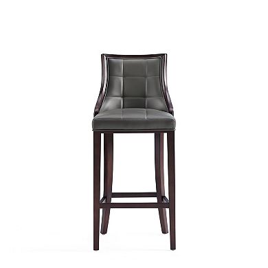 MANHATTAN COMFORT Fifth Avenue Upholstered Wood Barstool Set of 2