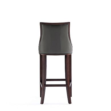 MANHATTAN COMFORT Fifth Avenue Upholstered Wood Barstool Set of 2