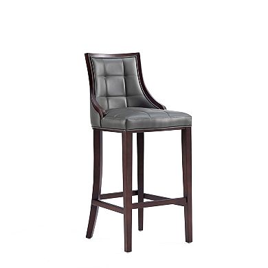 MANHATTAN COMFORT Fifth Avenue Upholstered Wood Barstool Set of 2