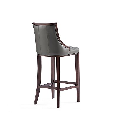MANHATTAN COMFORT Fifth Avenue Upholstered Wood Barstool Set of 2