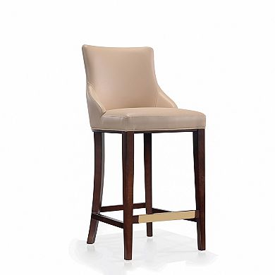 MANHATTAN COMFORT Shubert Upholstered Wood Barstool Set of 2