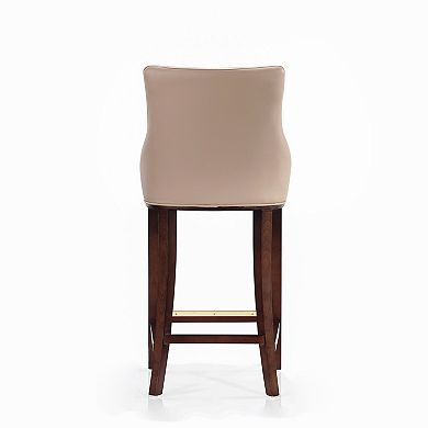 MANHATTAN COMFORT Shubert Upholstered Wood Barstool Set of 2