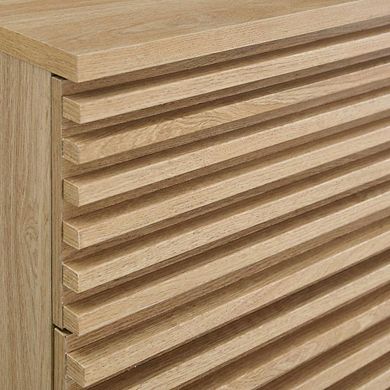 Two-Drawer Nightstand in Finish with Sturdy Build and Modern Style