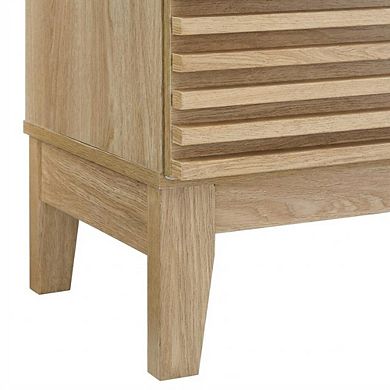 Two-Drawer Nightstand in Finish with Sturdy Build and Modern Style