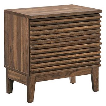 Two-Drawer Nightstand in Finish with Sturdy Build and Modern Style