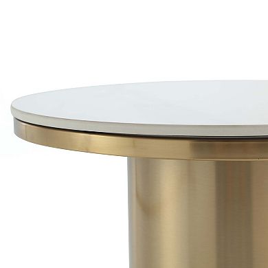 MANHATTAN COMFORT Glenn Modern Glam 2-Piece Coffee Table & End Table Set