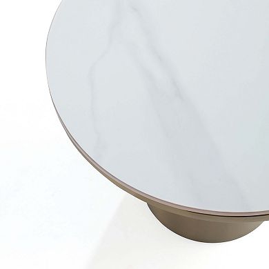 MANHATTAN COMFORT Glenn Modern Glam 2-Piece Coffee Table & End Table Set