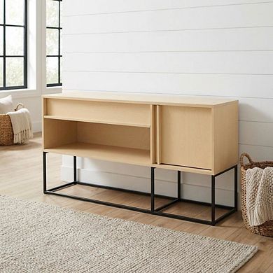 TV Stand for 65-Inch TVs with LED Lighting