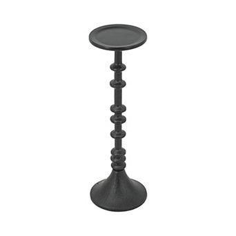 TOEMOA Decorative Iron Candle Holder with Slender Spindle Design Accent