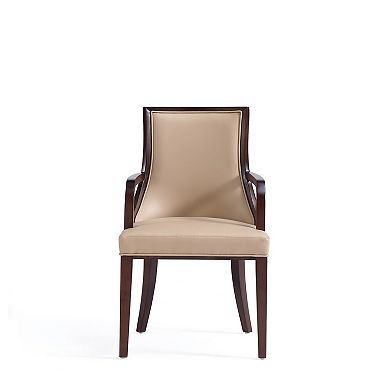 MANHATTAN COMFORT Grand Traditional Upholstered Dining Armchair Set of 2