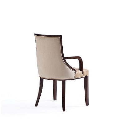 MANHATTAN COMFORT Grand Traditional Upholstered Dining Armchair Set of 2