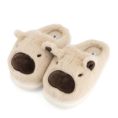 Andrea Women’s Cozy Animal Slippers with Plush Faux Fur 90211