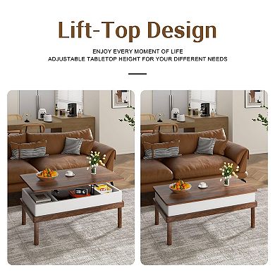 Lift Top Coffee Table with Storage for Home Office