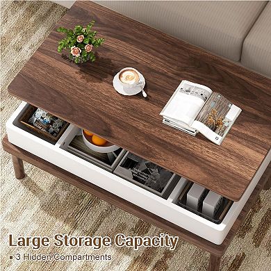 Lift Top Coffee Table with Storage for Home Office