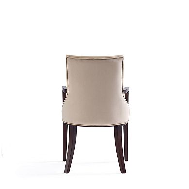 MANHATTAN COMFORT Shubert Upholstered Wood Dining Armchair Set of 2