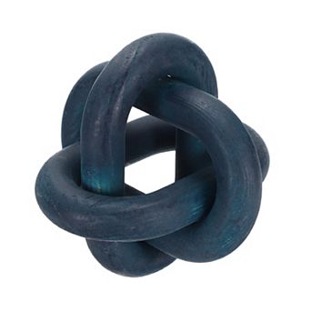 Wood Knot Decor, 6" Chain Link Home Desktop Ornaments Hand Carved Farmhouse Decor