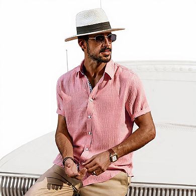 Casual Button-Down Summer Beach Shirt