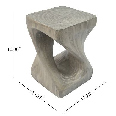 KWPZQEB Twist Shape Side Table, Pedestal Furniture