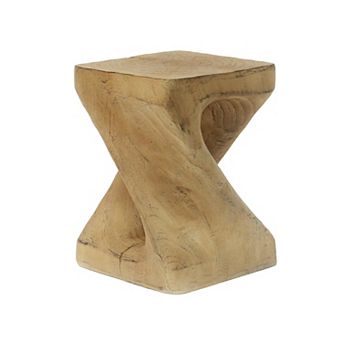 KWPZQEB Twist Shape Side Table, Pedestal Furniture