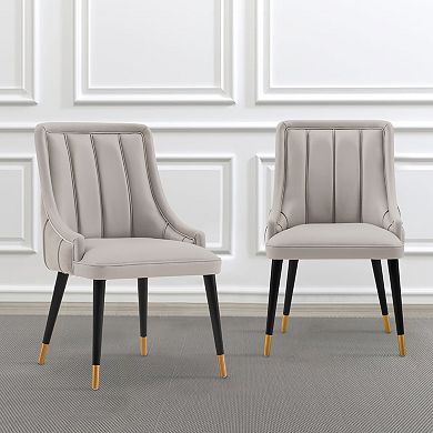 MANHATTAN COMFORT Eda Upholstered Dining Chair Set of 2
